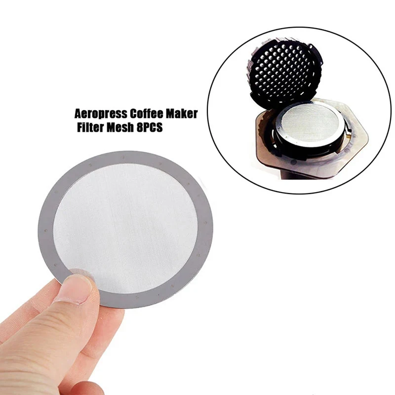 

1PCS Ultra Thin Filter Disc Stainless Steel Disc Metal Ultra Thin Filter For Coffee Maker Kitchen Coffee Accessories