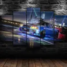 Картины на холсте с принтом, 5 шт., холст для рисования Nissan Skyline, картины, настенные Декорации для спортивного автомобиля, без рамки