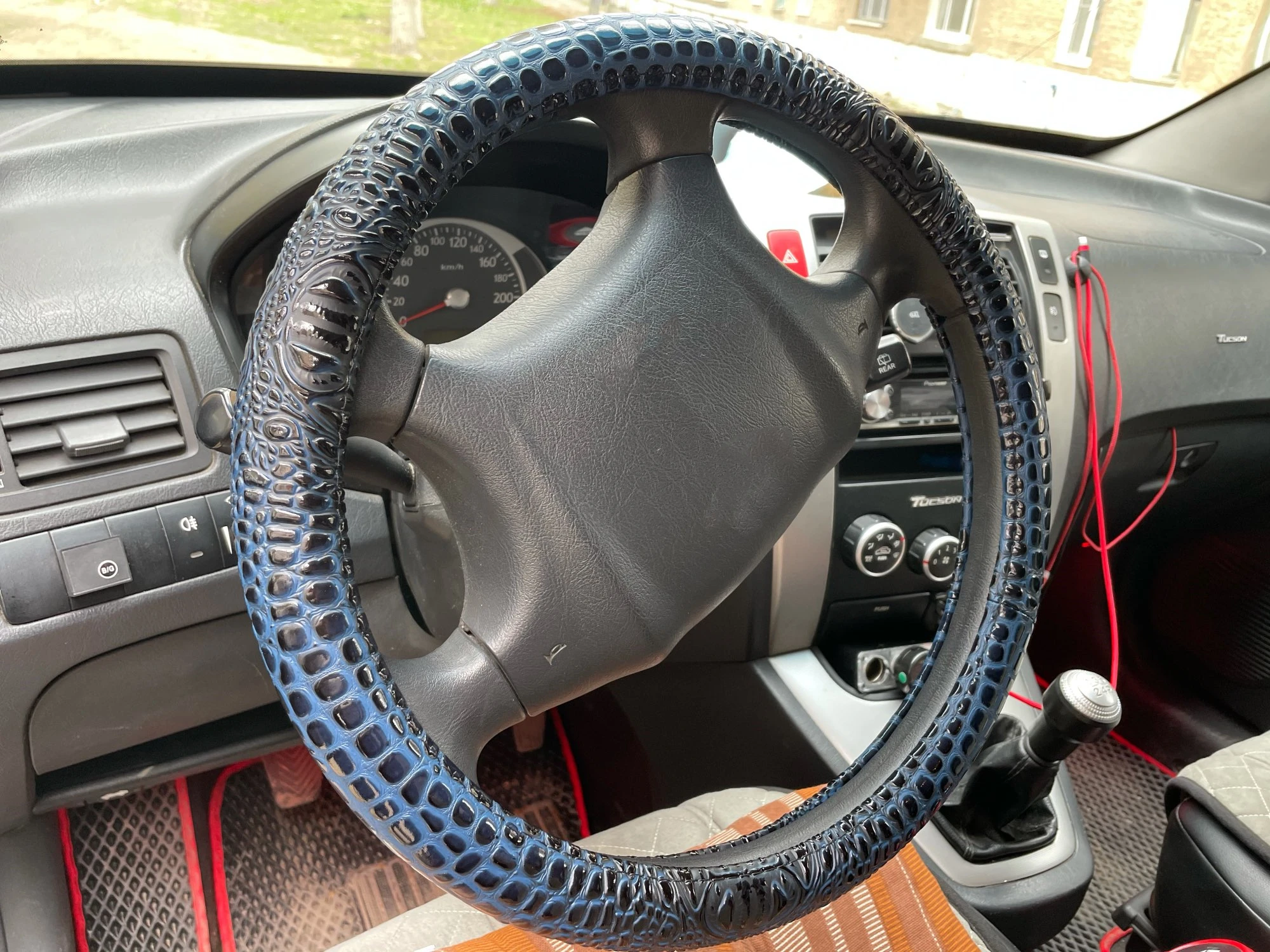 Чехол на руль автомобильные аксессуары 38 см кожа аллигатора для Hyundai RAV 4 Focus scirocco