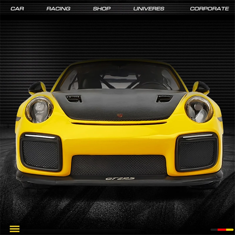 

1:24 Porsches 911 GT2 RS Sports Car Alloy Car Model Diecast & Toy Vehicles Metal Car Model Simulation Collection Kids Toys Gift