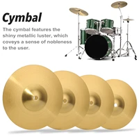 8101214 inch brass alloy crash cymbal drum set durable brass alloy cymbal for percussion instruments players beginners