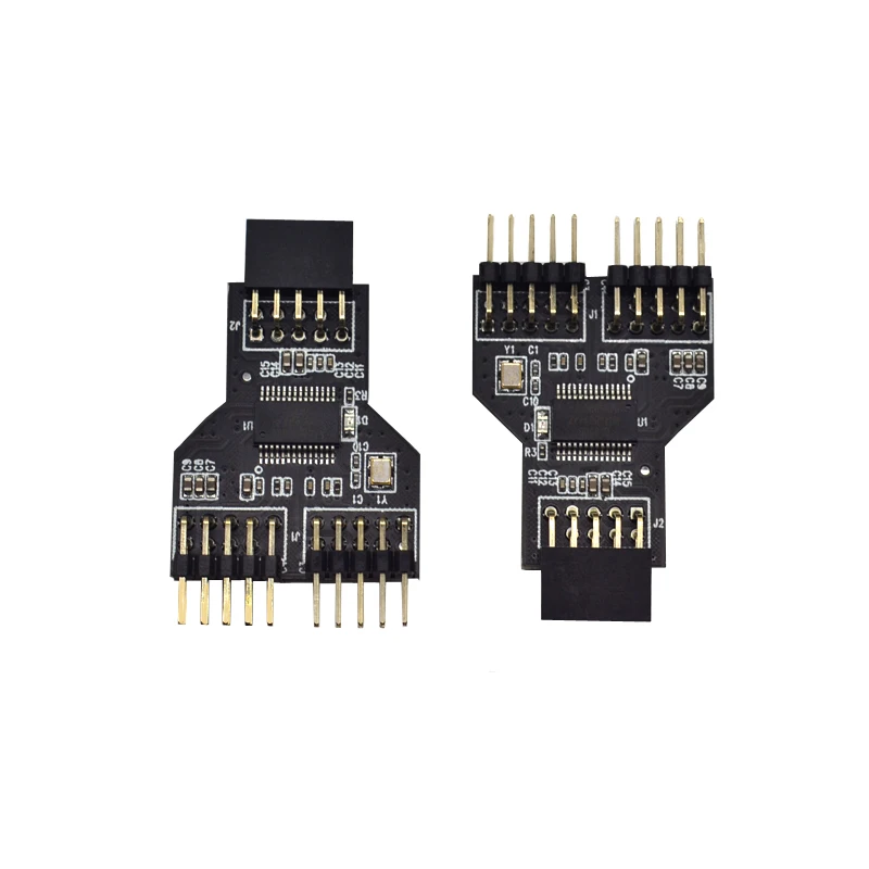 9-контактный разъем USB Female 1-2 Male плата usb-хаб 2 0 адаптер для NZXT жидкостного