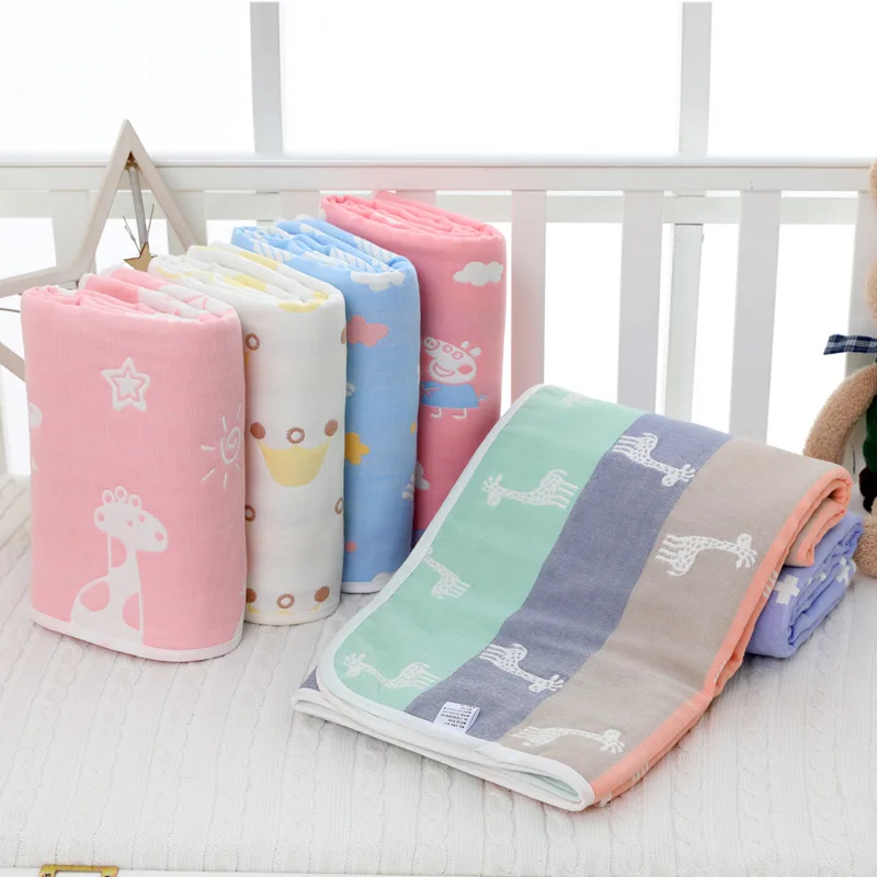 Хлопковое детское одеяло с рисунком плотное жаккардовое хлопковое банное