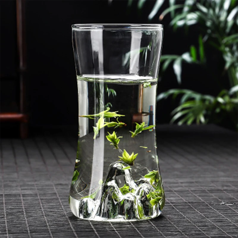 

Creative Guanyin Mountain Whiskey Brandy Wine Glass Heat Resistant Transparent Glass Tea Cup Crystal Beer Cups Drinkware