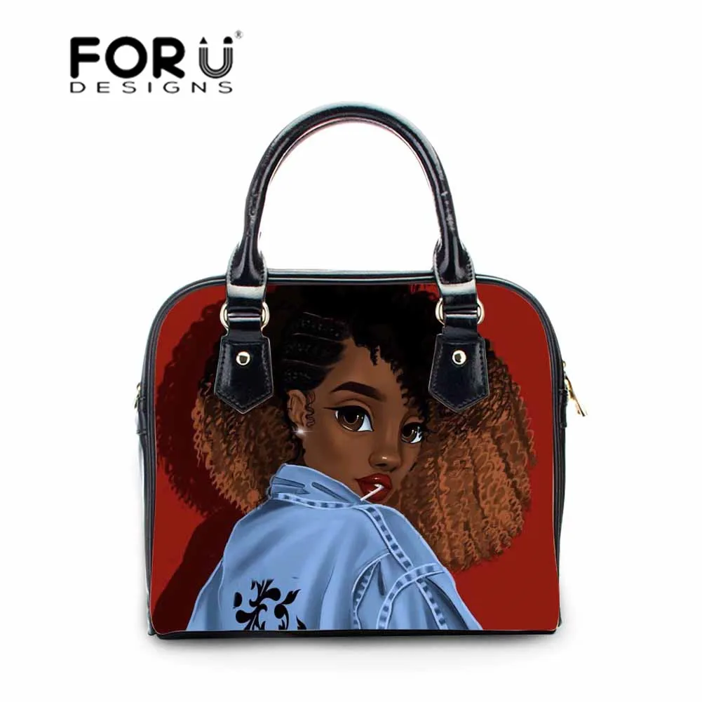 Сумки через плечо FORUDESIGNS для женщин сумочки на из искусственной кожи черного