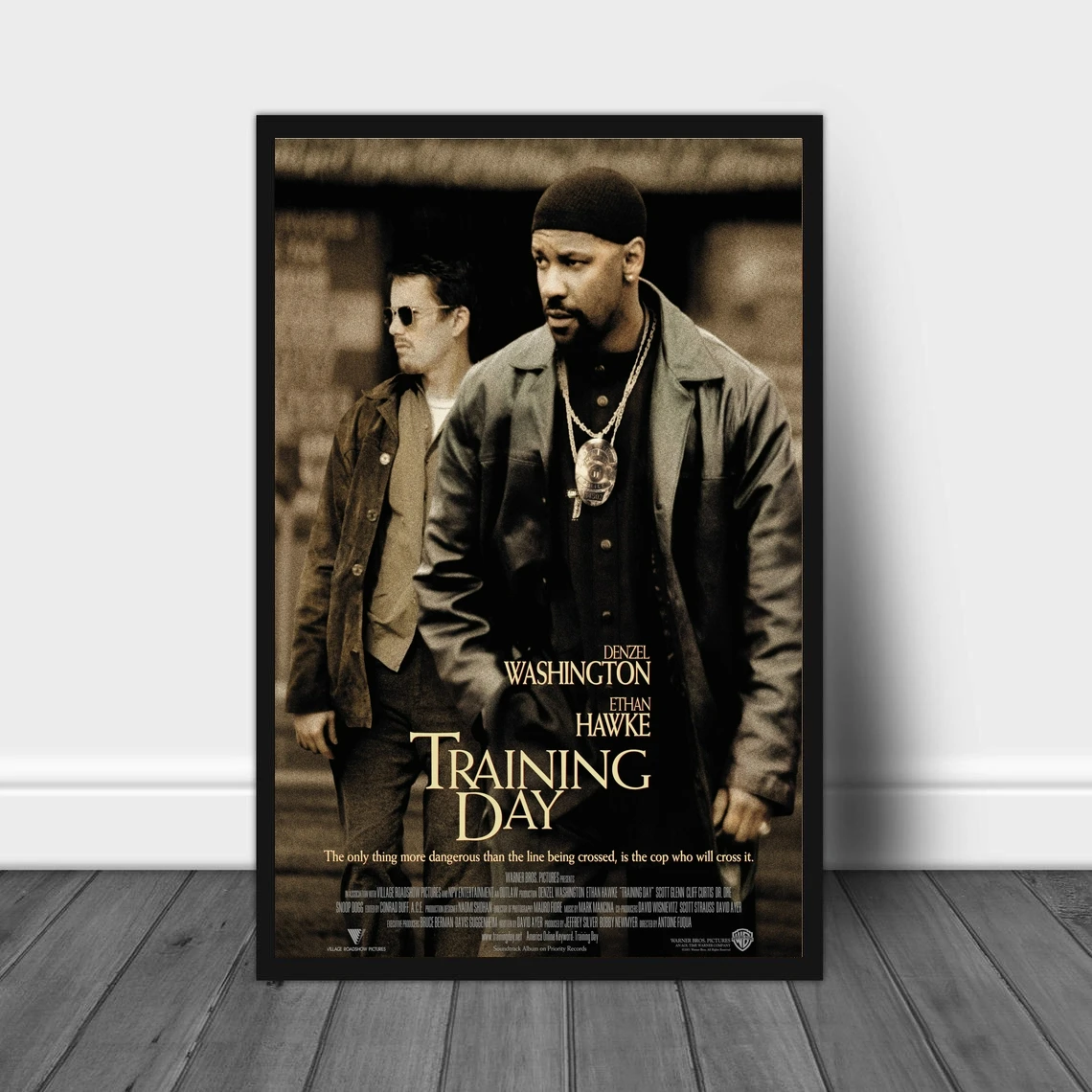 

2001 Training Day - Movie Film Poster Classic Vintage Canvas Poster Home Wall Painting Decoration (No Frame)