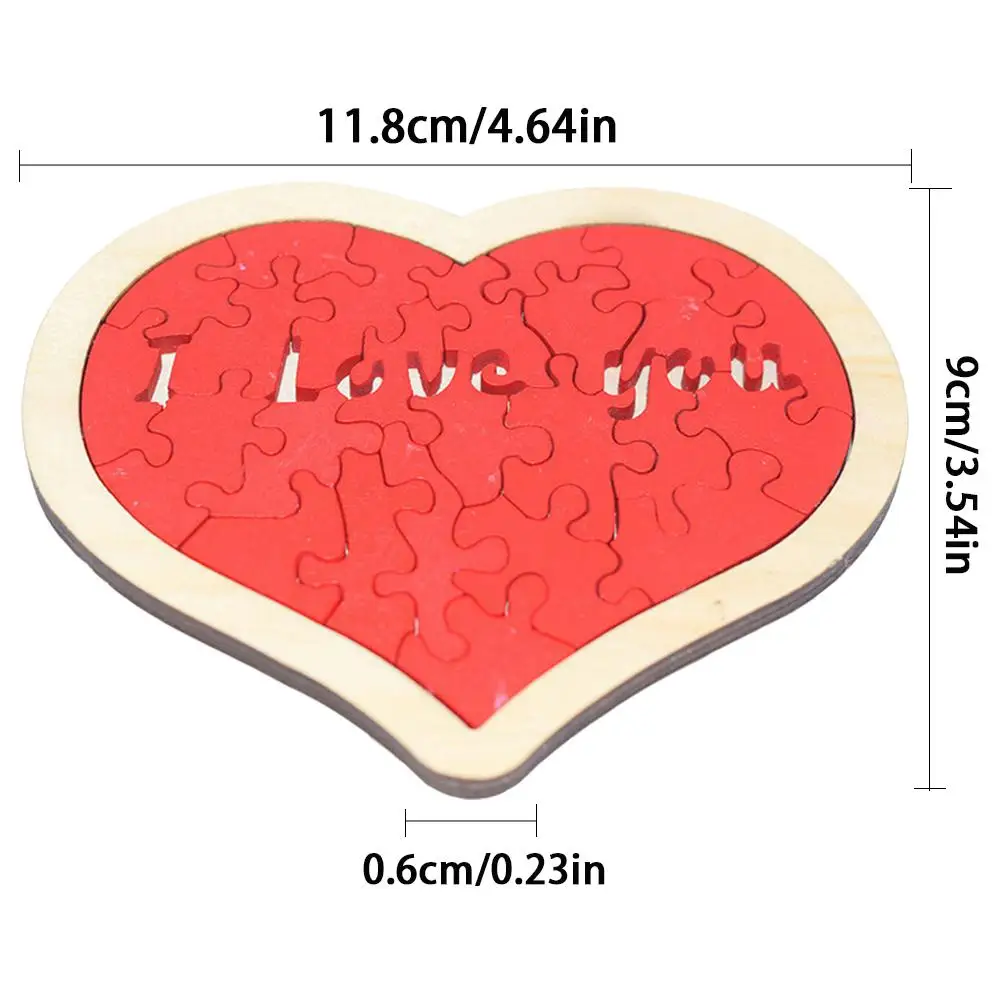 

New Arrival Love Heart Pattern Jigsaw Puzzle Set Children Development And Education Toys Jigsaw Puzzles For Children Adults
