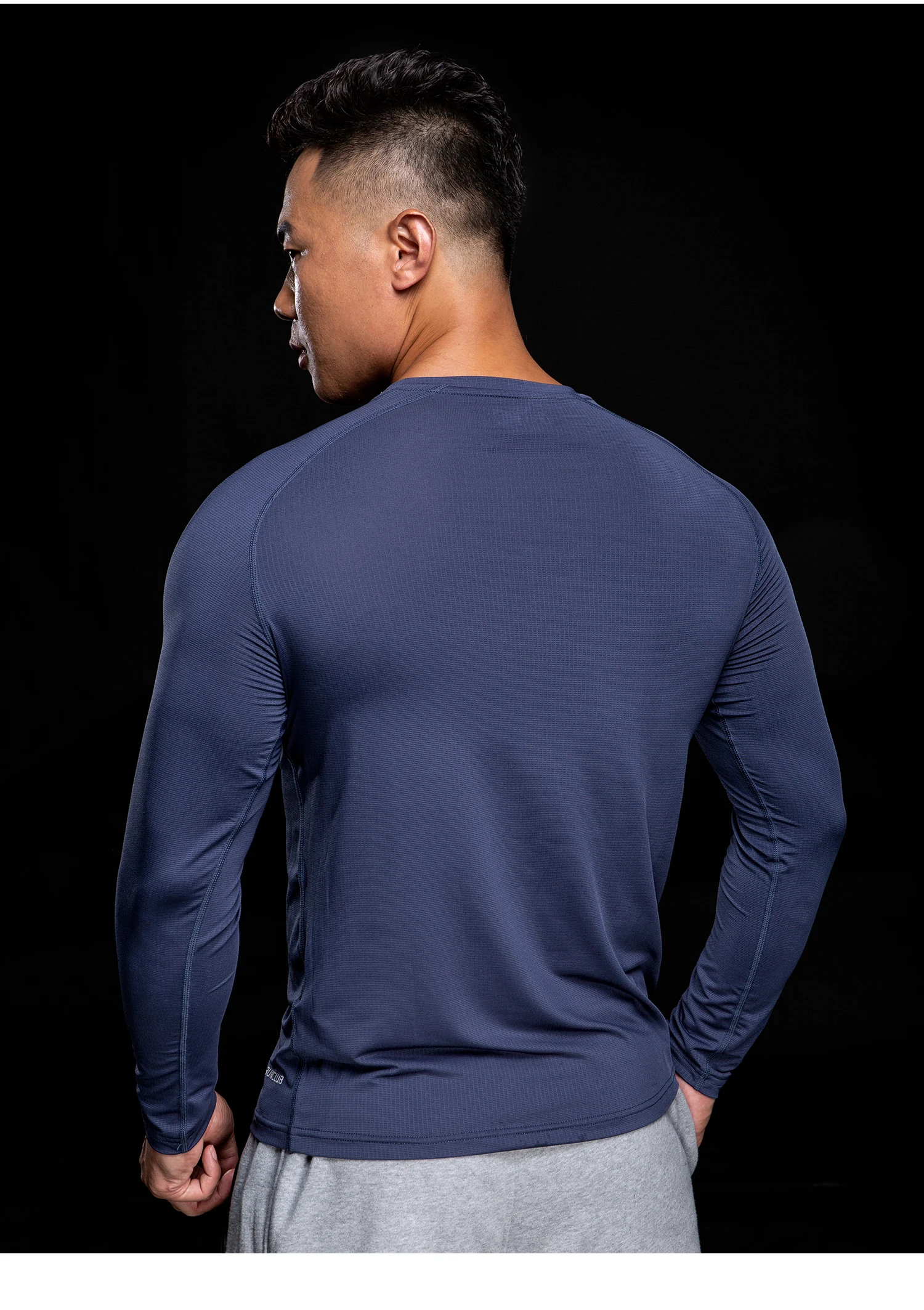 Рубашка IМNIKEС для бега мужская рубашка с длинным рукавом спортзала спортивная