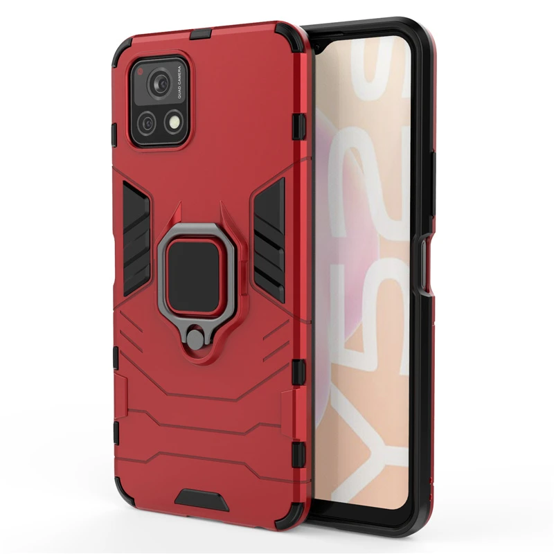 Hard Armor Magnetic Phone Case For Vivo Y52S Case For Vivo Y52S 5G Cover PC Shockproof Hard Bumper PC Cover For Vivo Y52S Fundas