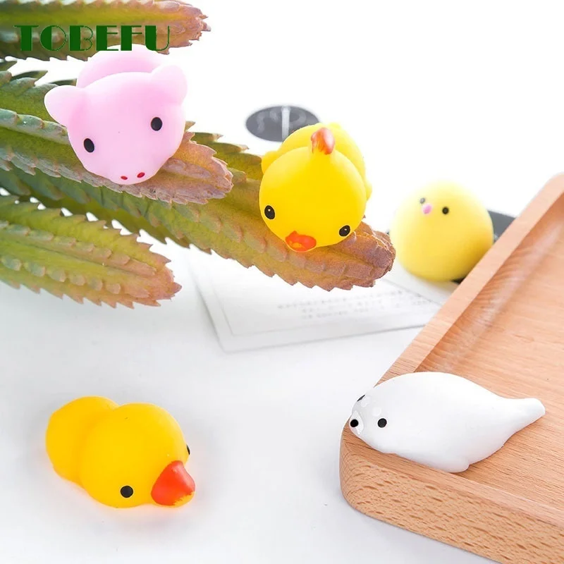 TOBEFU миниатюрный мячик антистресс меняющий цвет милый кот для снятия стресса