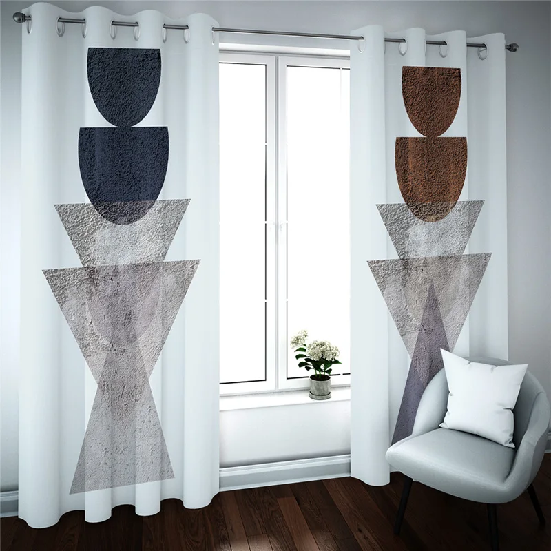 

3D Curtain Printing Silk Luxury Curtains For Living Room Bedroom Blackout Window Drapes Modern Bathroom Kitchen Cortain