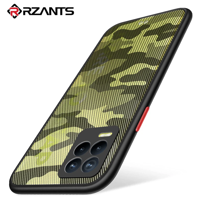Rzants For OPPO Realme 8 Realme 8 Pro Case Soft Matte Casing Camouflage Slim Anti fingerprint Cover