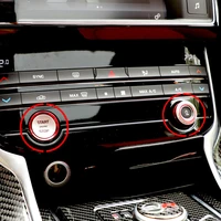 car interior decoration button start styling sticker volume knob speaker cover for jaguar xe xf xj f pace car accessories