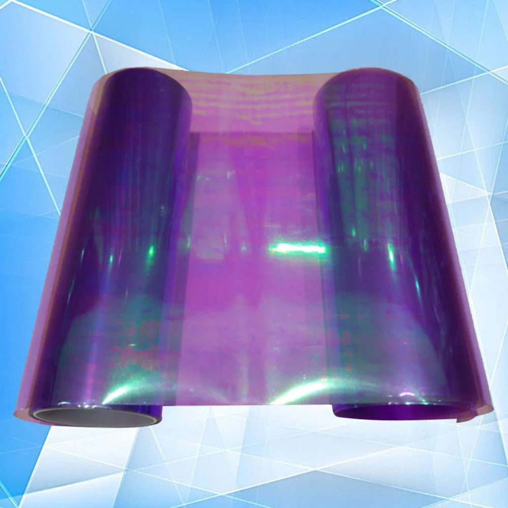 

30 x 210cm Auto Car Shiny Sticker Fog Light HeadLight Taillight Tint Vinyl Film Sheet Car Decoration Decals (Purple)