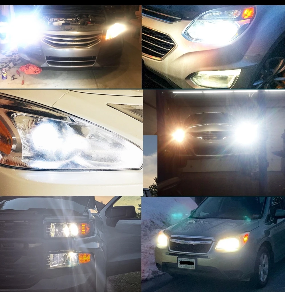 2 шт. светодиодный H11 9005 высокий низкий пучок лампа фары для Toyota Camry 4runner Pruis Для Avalon