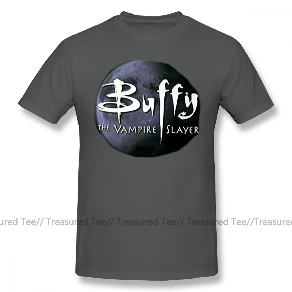Buffy T Shirt Letter Print Buffy T-Shirt Men Summer Tee Shirt Plus size Cotton Awesome Short-Sleeve Printed Tshirt