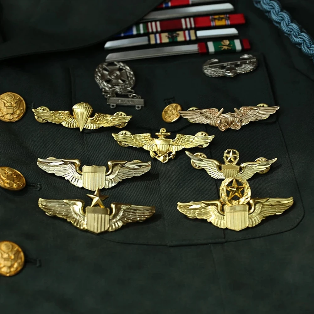 Американские армейские крылья Военная Команда Мастер Авиатор металлические