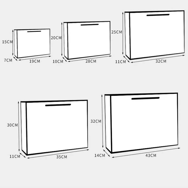 

Clothing store paper bag high-end gift bag cosmetic bag shopping bags handbag