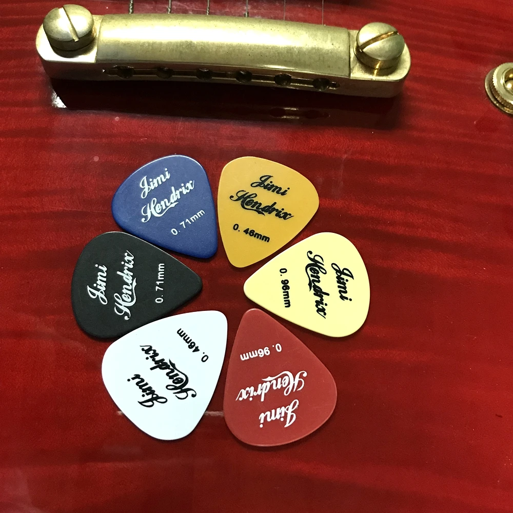 50 100 pcs gitarre picks plektren für elektrische bass gitarre akustische gitarre ukulele dicke 0 46 0 71 096mm matte free global shipping
