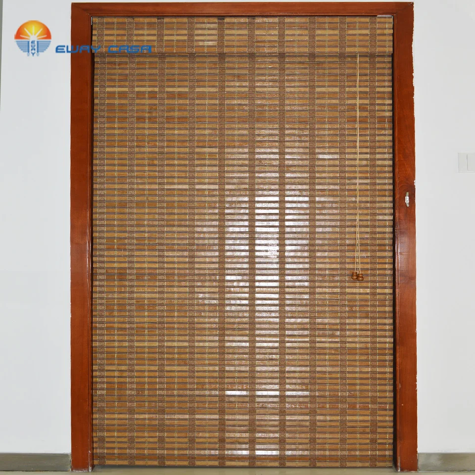 Бамбуковые жалюзи для дома Затемненные бамбуковые шторы в римском стиле с