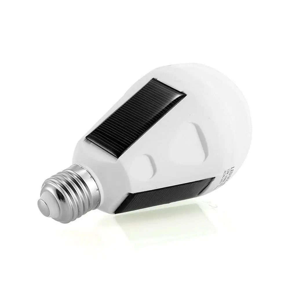 Портативный светодиодный светильник E27 на солнечной батарее 7 Вт 12 умный для