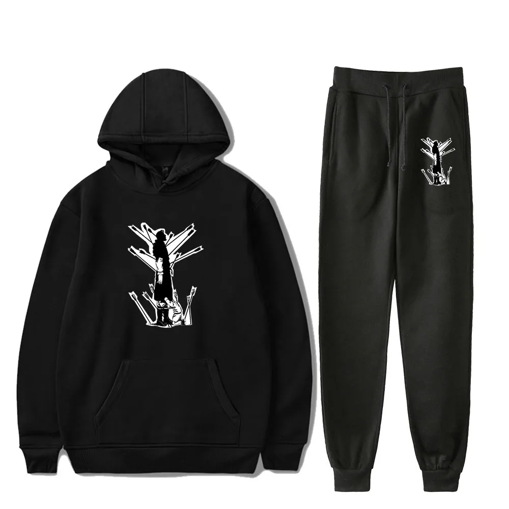

Vinland Saga Anime Two Piece Set Women Men Long Sleeve Hoodies+Jogger Pants Fashion Hot Sale Casual Streetwear Clothes
