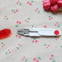portable yarn scissors with safety lid plastic handle tailors embroidery tool sewing thread cutter cross stitch scissors dropshi