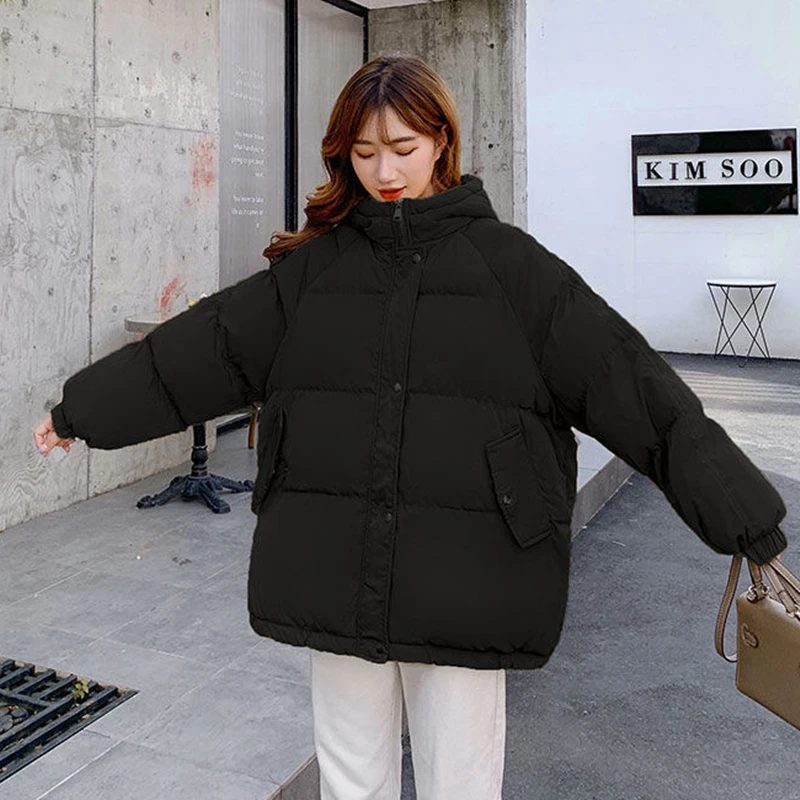 Новая зимняя куртка женские парки пальто с капюшоном Женская Толстая теплая