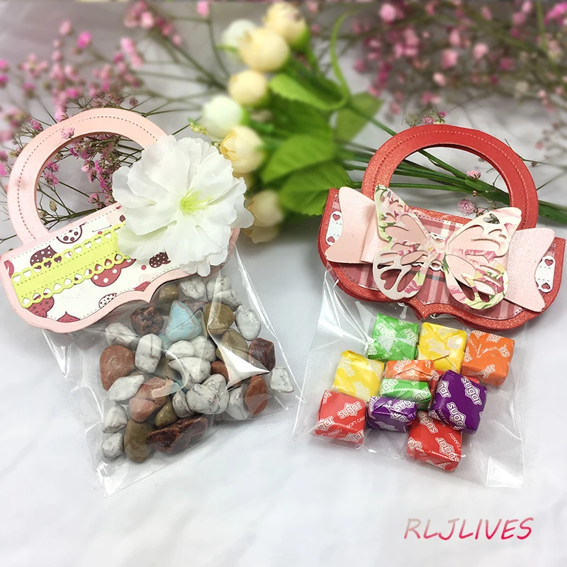 Милая сумка Топпер металлические штампы трафареты для сделай сам Скрапбукинг