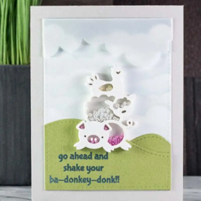 Птица DIY Набор вырубных штампов &quotТрафаретный Скрапбукинг альбом Бумага карты