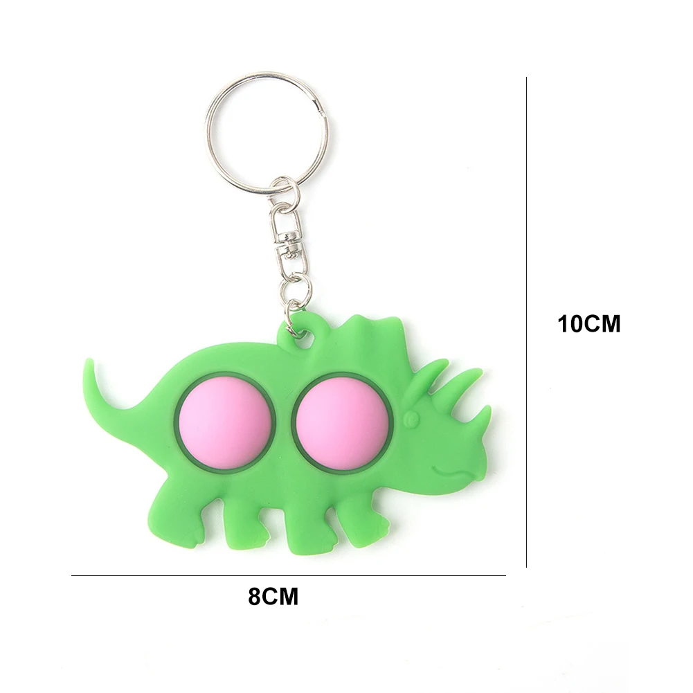 

Push Bubbles Anti-stress Squeeze Toy Fun Silicone Press Fidget Toy Keychain Children's Decompression Toys Keychain Push Bubble