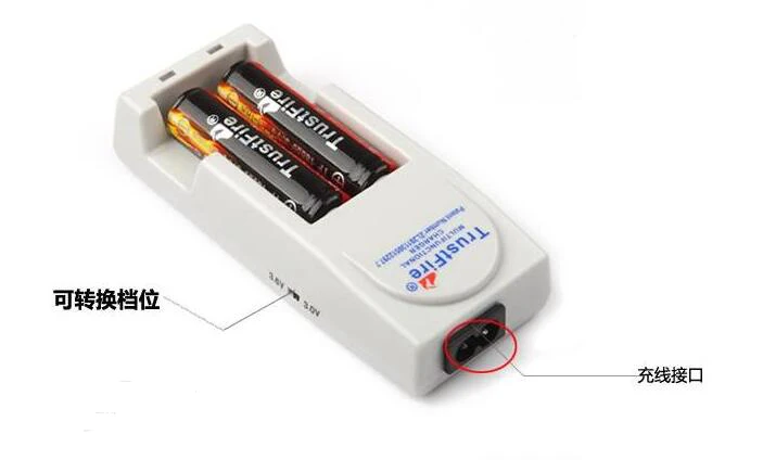 TrustFire TR-001 Li-Ion Батарея Зарядное устройство + 2 * 18650 2400 мАч 3 7 V Перезаряжаемые