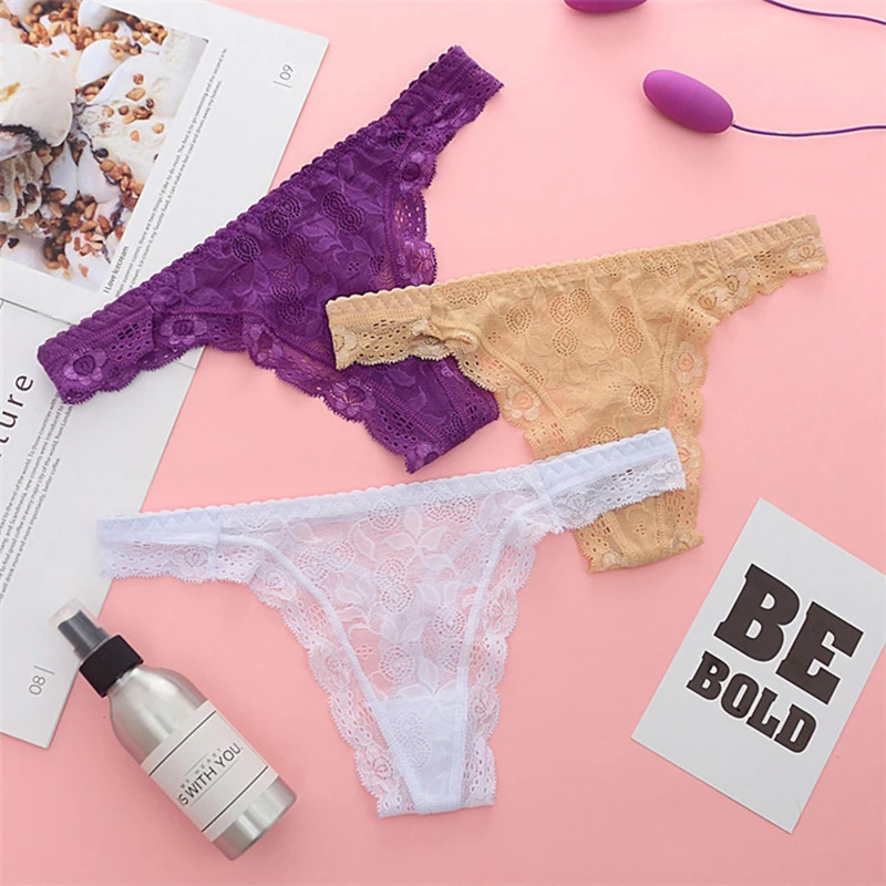 Sexy Women Briefs Seamless Panties Lace Underwear Crotchless Thongs and G Strings Bragas Mujer Calcinhas | Женская одежда