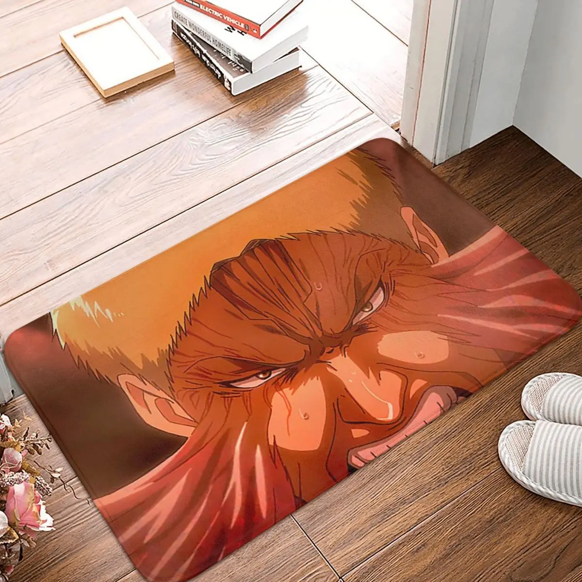 Attack On Titan Doormat Rectangle Soft Bedroom Kitchen Floor Mat Hallway Rug Door Mat Cartoon Decor Bath Mat