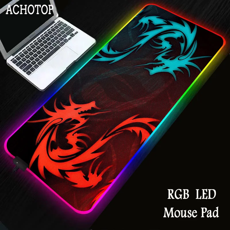 

MSI Table Large Lockedge RGB Mouse Pad Game Mousepad LED Lock Edge Non-slip Keyboard Laptop Mat with Backlight