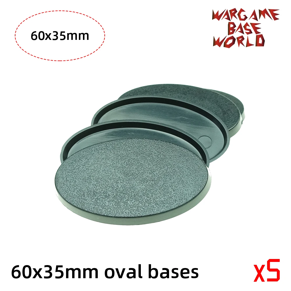 Wargame Base World-овальные основы-60x35 мм-60 мм x 35 мм
