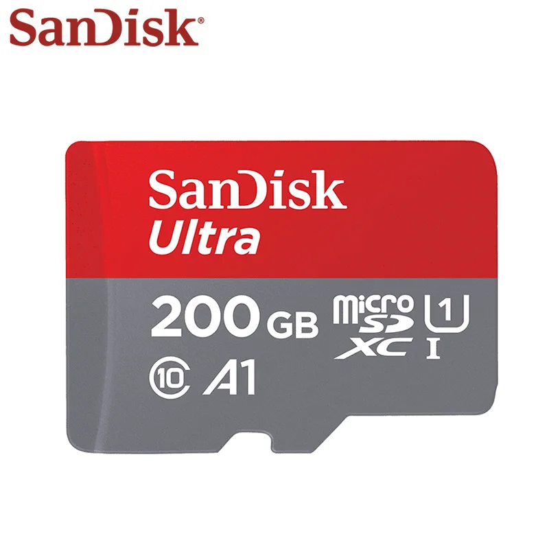 SanDisk карта памяти 256 ГБ 200 SDXC класс 10 TF 128 Гб 64 максимальная скорость чтения 98 м/с