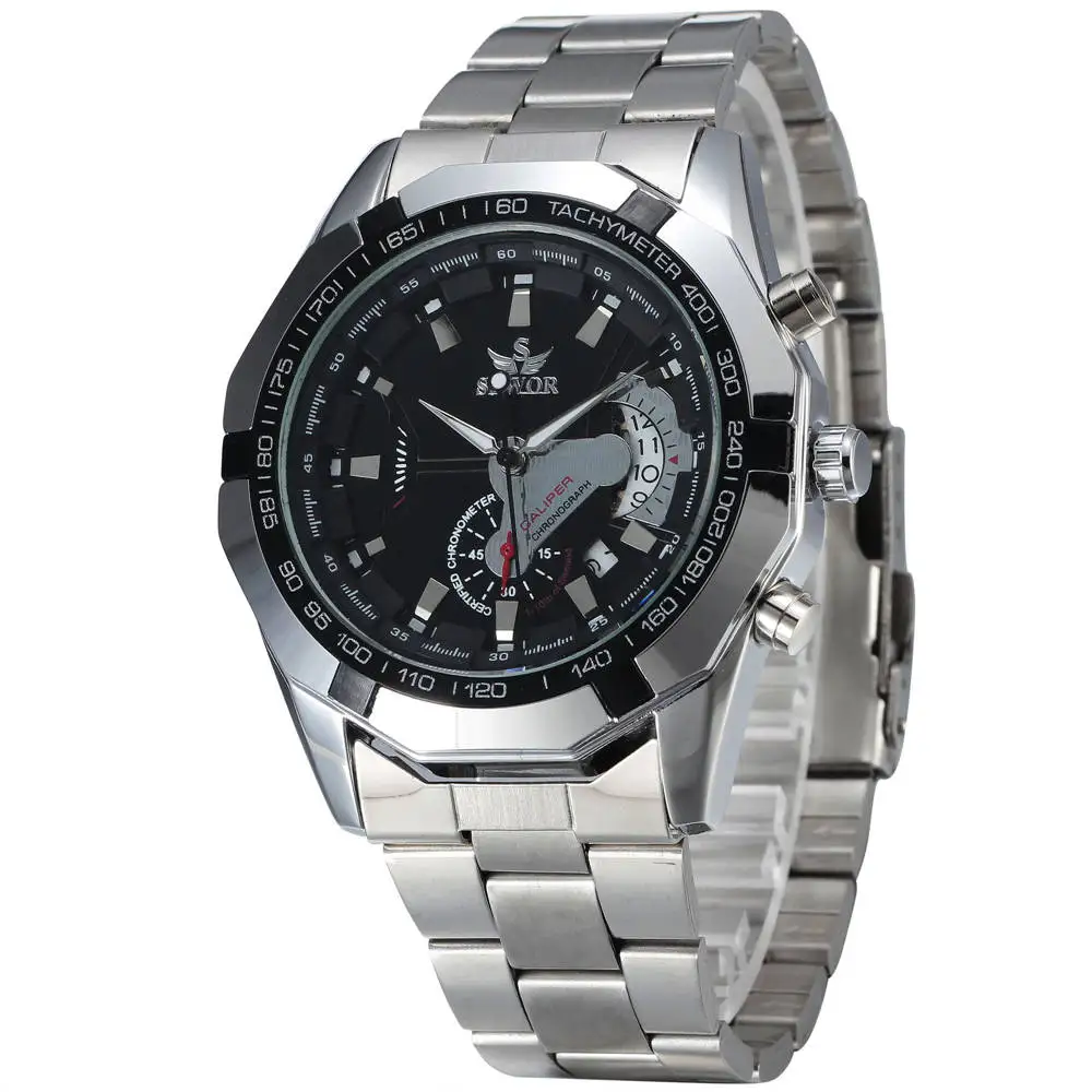 Роскошные Брендовые мужские часы SEWOR автоматические механические спортивные |