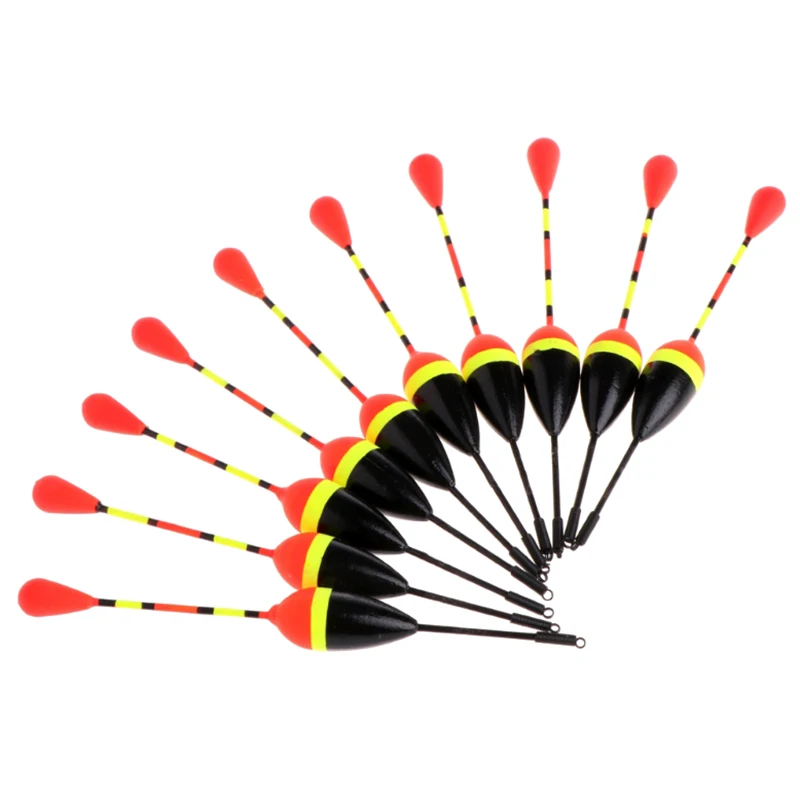 10 шт./компл. буй для ловли карпа Bobber Stick рыбы вертикальная Рыболовная Снасть 8No. 1 2
