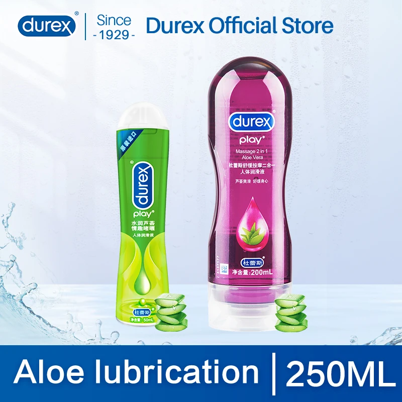 

Durex Lubrication 250ml Aloe Vera Fruit Water Based Lubricant Anal Vaginal Goods for Adults Sex toys Intimate Goods