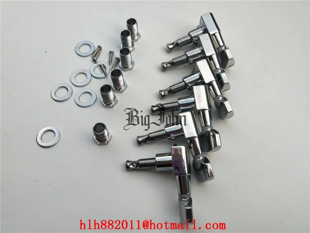 Левшей электрогитара Тюнинг колышки Хромовая гитара Кнопка 6 штук для одного