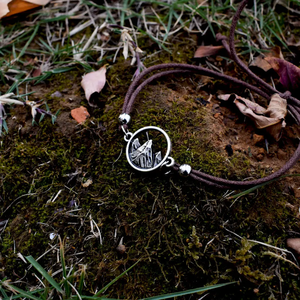 Браслет с изображением гор подарок для женщины путешествий на открытом воздухе |