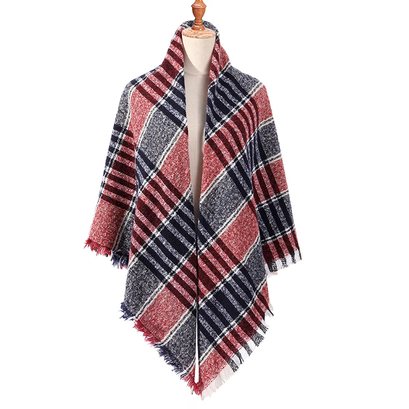 2019 зимний шарф роскошный бренд женский кашемировый дизайнерский вязаный теплый