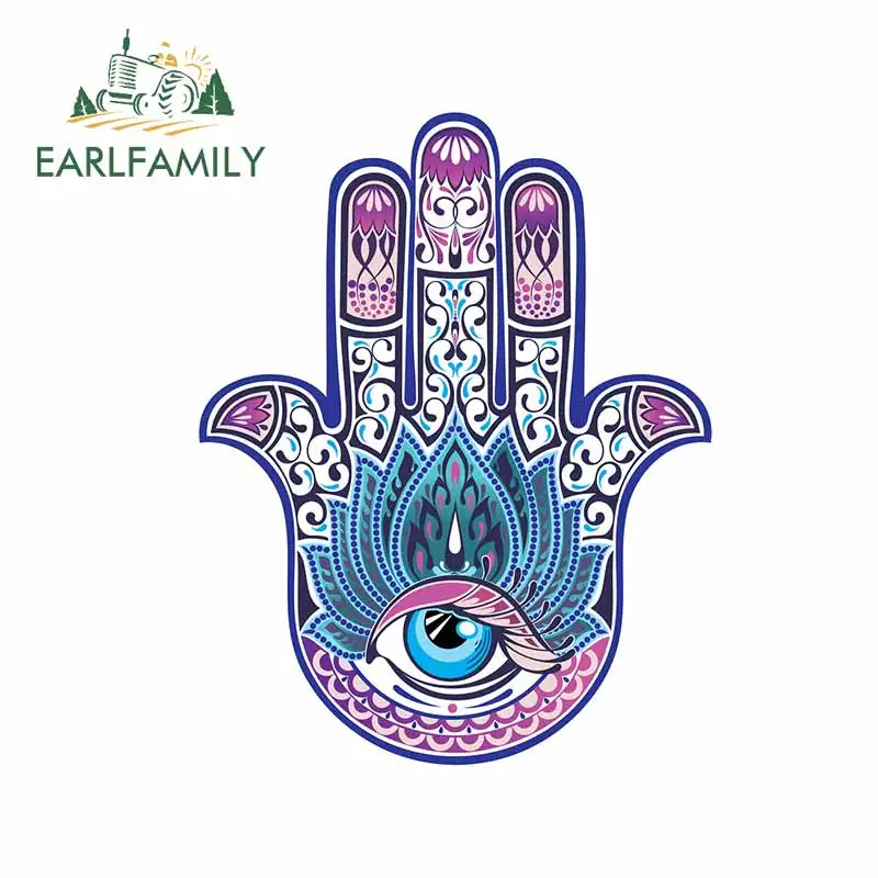 EARLFAMILY 13 см для руки Хамса все видимые глаза духовная красивая наклейка