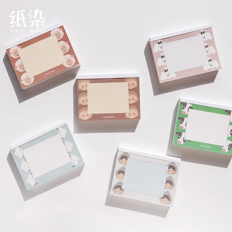 SIXONE 90 листов мультфильм милые фрукты животных Липкие заметки Kawaii Корея девушка