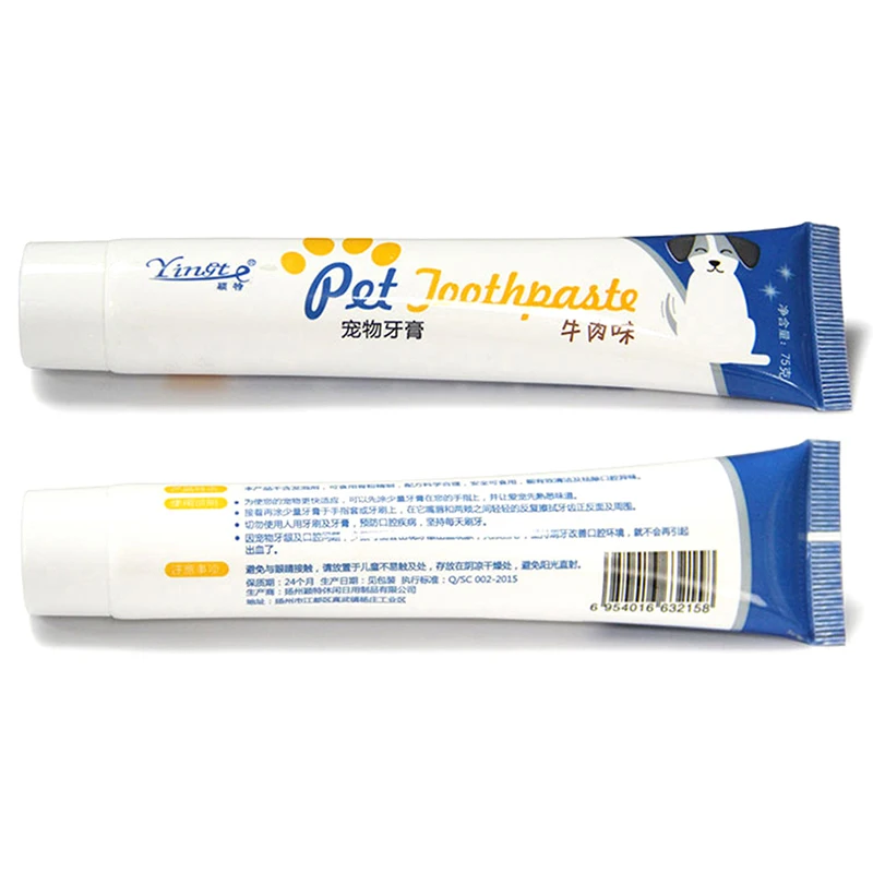 

1Set Pet Toothpaste Set with Toothbrush Finger Toothbrush Tooth Cleaning Supplies