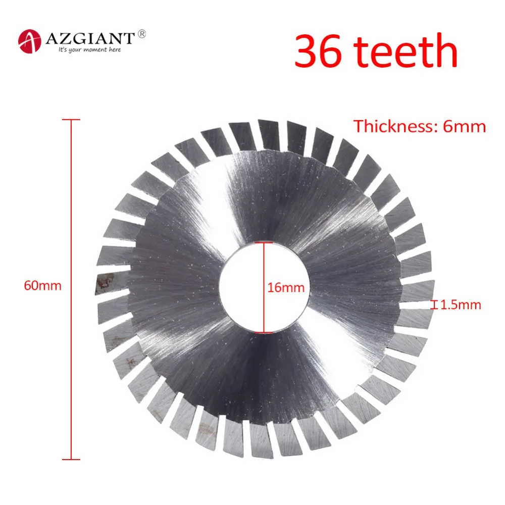 Фреза из быстрорежущей стали с грубыми зубьями 60 х16х6 мм 36 зубьев|Программаторы