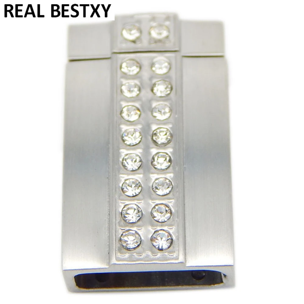 20pcs/lot hole size: 12*3.5mm 316l Stainless Steel Buckle Magnet Hook Jewelry Findings For Leather Bracelet Magnetic Clasp DIY | Украшения