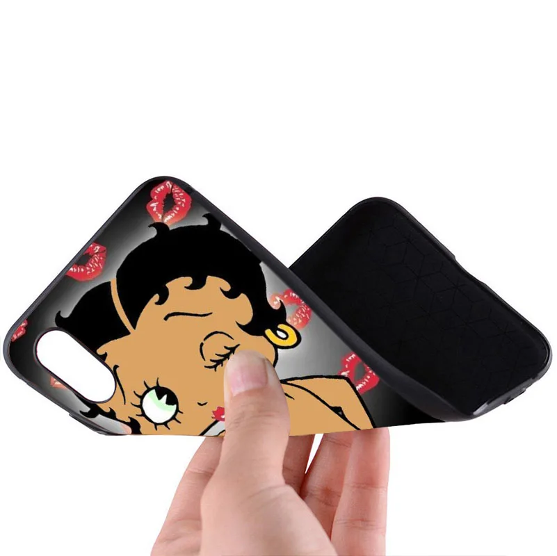 

Phone Case for iPhone X XR XS MAX 11 11Pro MAX 7 8 Plus 6 6S 5S SE 2020 Soft Cover Betty Boop Coque Cellphones Back TPU Cover