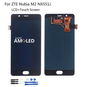 Оригинальный ЖК-дисплей для ZTE Nubia M2 NX551J, сенсорный экран, дигитайзер, запасные части для Nubia M2, экран, ЖК-дисплей в сборе